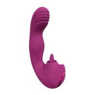 Vibrador Triple Acción para Punto G Yumi Rosa