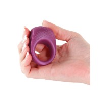 Seduction Levi Vibrating Cock Ring - Metallic Burgundy