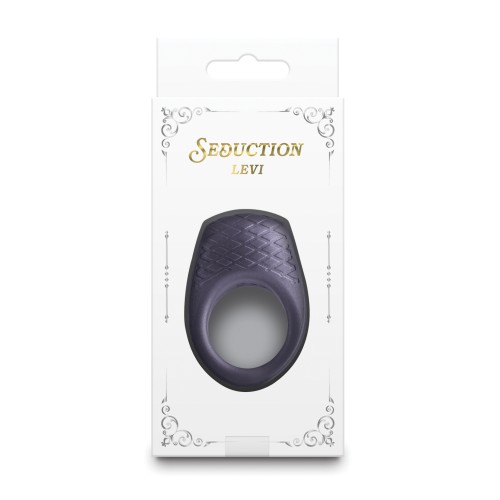 Seduction Levi Vibrating Cock Ring Metallic Grey