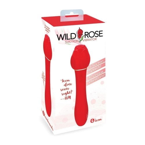 Vibrador Doble Acción Rosa Silvestre Rojo - Producto de Placer