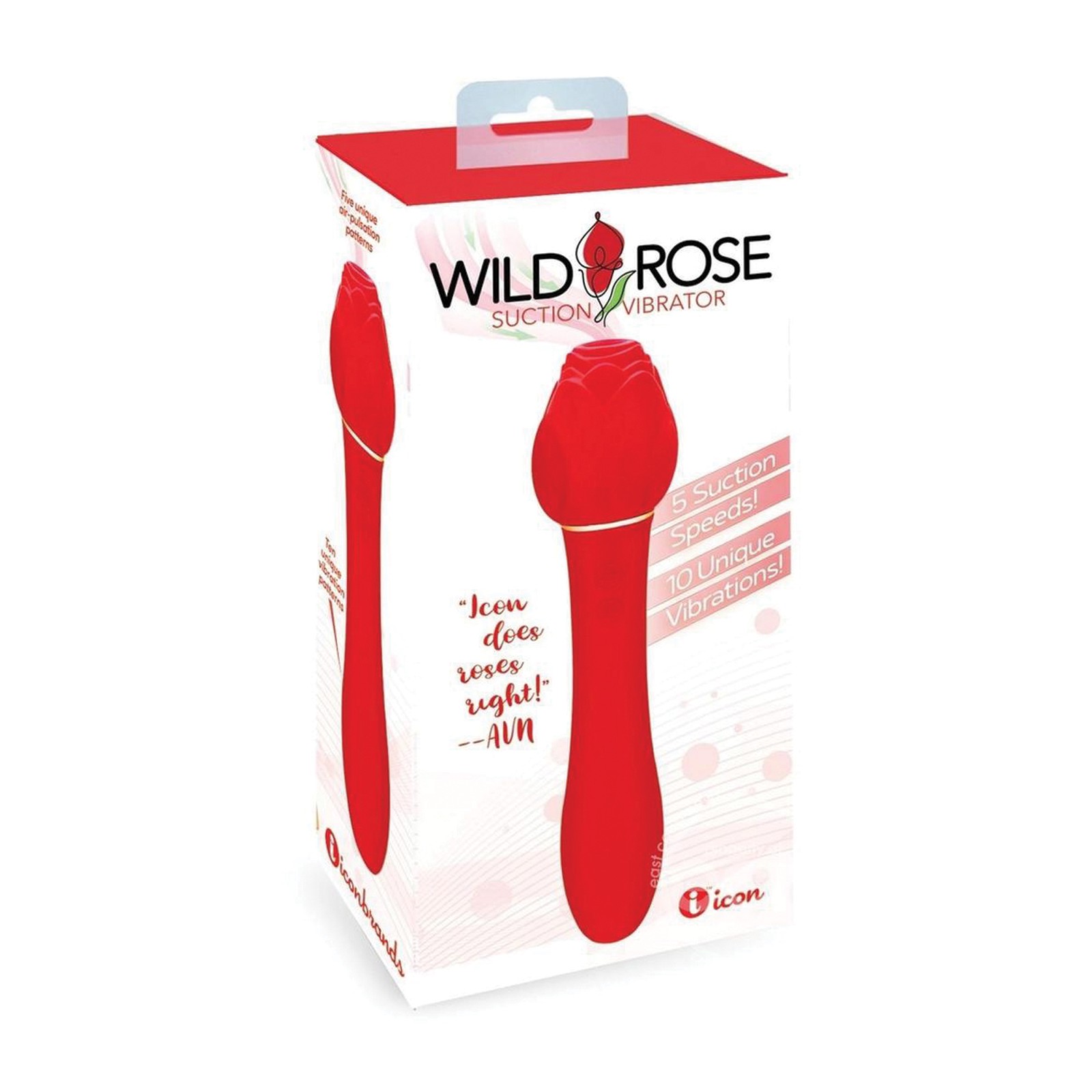 Wild Rose Dual-Action Vibrator Red - Pleasure Product