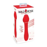 Wild Rose Dual-Action Vibrator Red - Pleasure Product