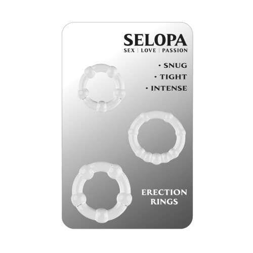 Selopa Erection Rings Clear Set