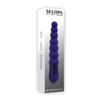 Vibrador de Belleza con Perlas Púrpuras