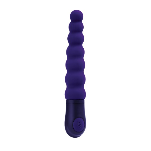 Vibrador de Belleza con Perlas Púrpuras