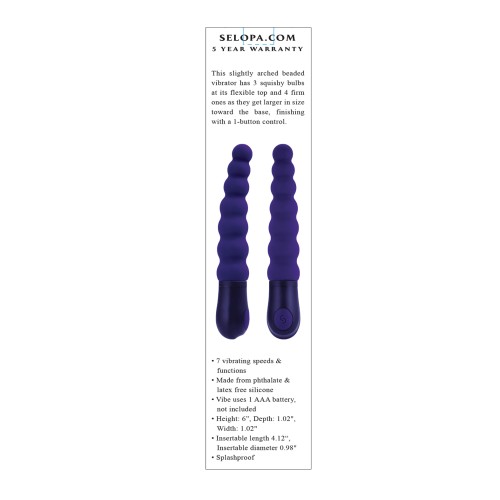 Purple Beaded Beauty Vibrator