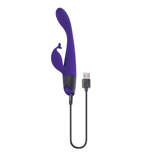 Selopa Vibrador Elegante Doble Motor Morado