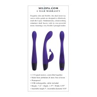 Selopa Vibrador Elegante Doble Motor Morado