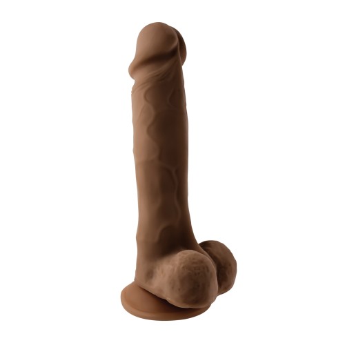 Selopa 6.5 Inch Natural Feel Dildo - Dark