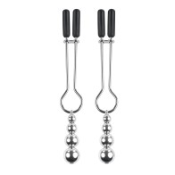 Selopa Beaded Nipple Clamps - Silver