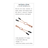 Selopa Beaded Nipple Clamps for Enhanced Stimulation