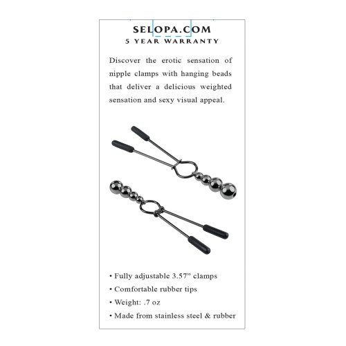 Selopa Beaded Nipple Clamps