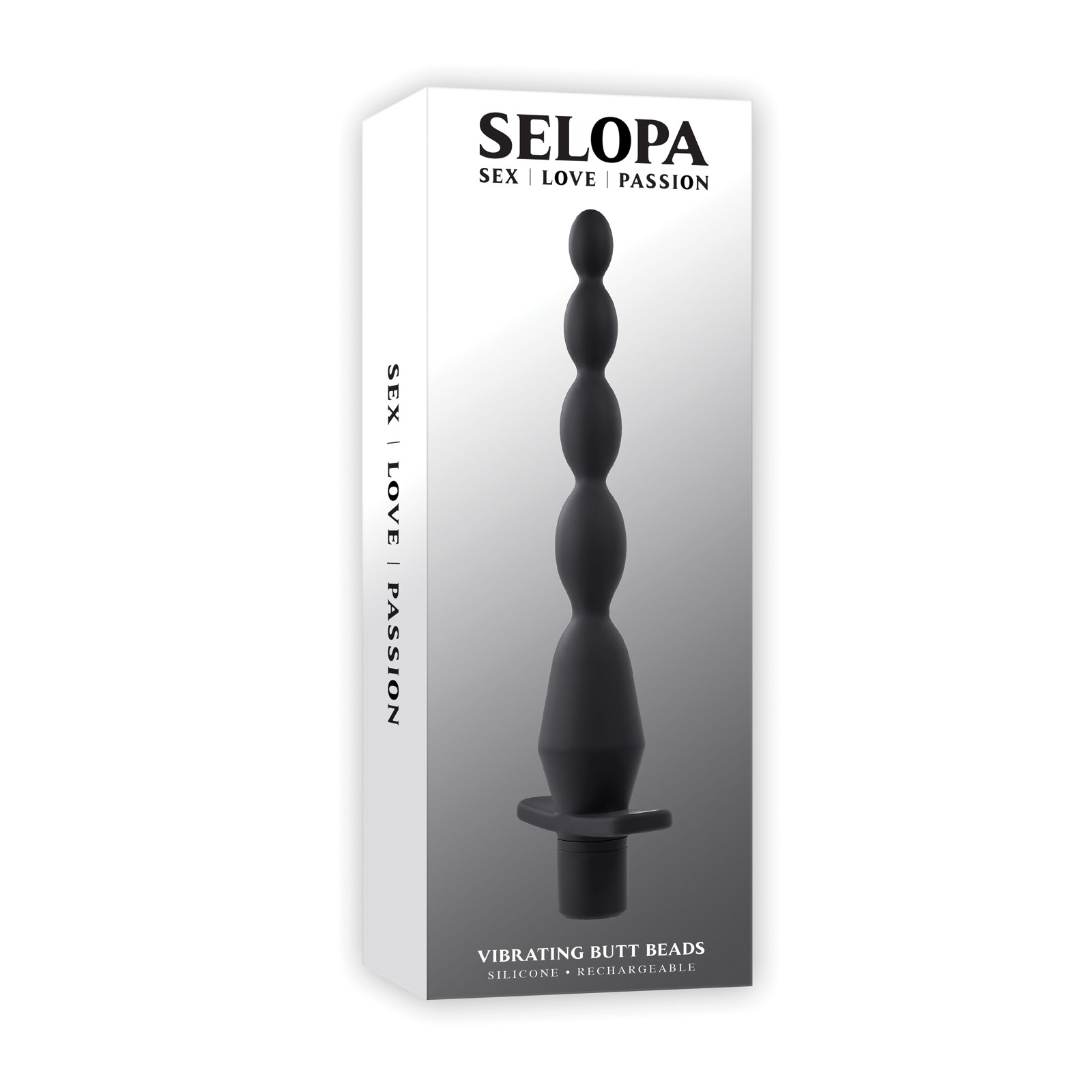 Selopa Vibrating Butt Beads Black Pleasure