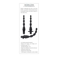 Selopa Vibrating Butt Beads Black Pleasure