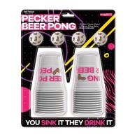 Juego de Beer Pong Pecker con Pelotas