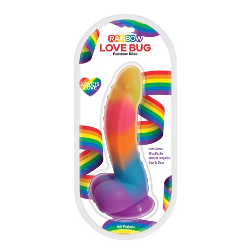 Love Bug Rainbow Dildo - Versatile Pleasure