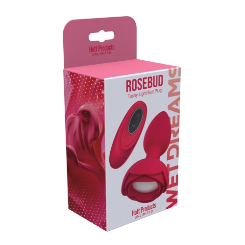 Plug Anal Iluminado Rosebud Tushy Rojo