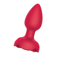 Plug Anal Iluminado Rosebud Tushy Rojo