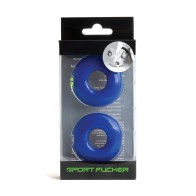 Sport Fucker Blue Stacker Rings for Enhanced Pleasure