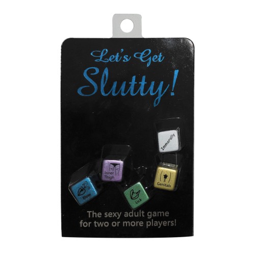 Dados Divertidos Let's Get Slutty para Juego Previo