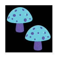 Neva Nude Pasties Glitter Shroom