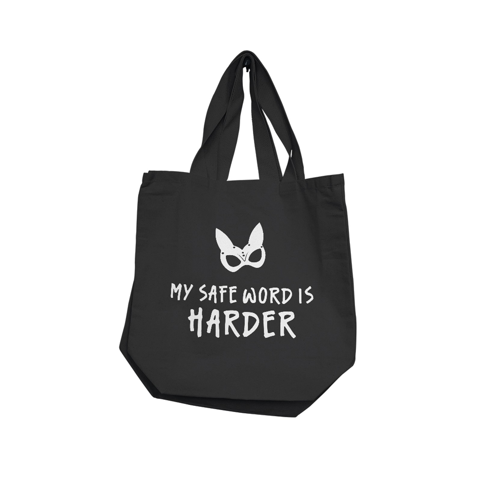 Nobu My Safe Word Is Harder Reusable Tote