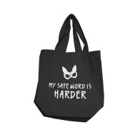 Nobu My Safe Word Is Harder Reusable Tote