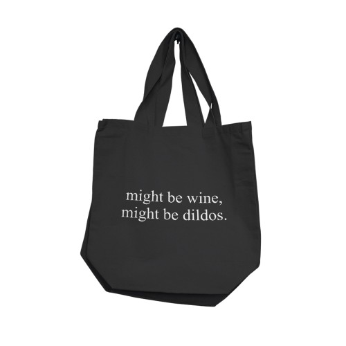 Nobu Might Be Wine Might Be Dildos Reusable Tote Black