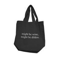 Nobu Might Be Wine Might Be Dildos Reusable Tote Black