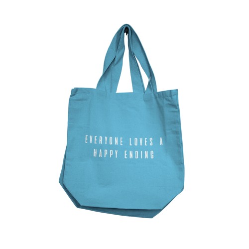 Nobu Everyone Loves A Happy Ending Tote Blue