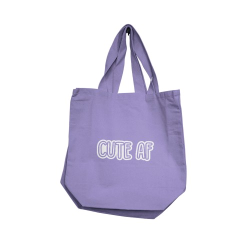 Nobu Cute AF Reusable Tote - Lilac