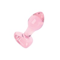 Plug de Corazón Rosa de Cristal Nobu para Placer Elegante