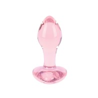 Plug de Corazón Rosa de Cristal Nobu para Placer Elegante