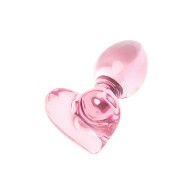 Plug de Corazón Rosa de Cristal Nobu para Placer Elegante