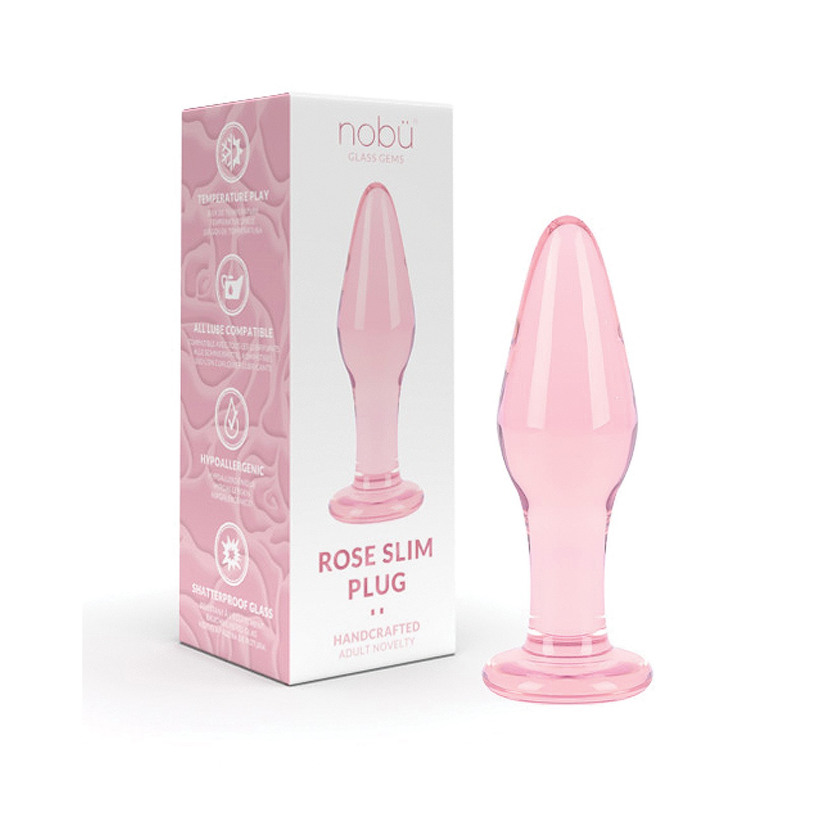 Nobu Slim Glass Plug for Intimate Play