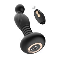 Ass-sation Remote Vibrating P Spot Plug Black