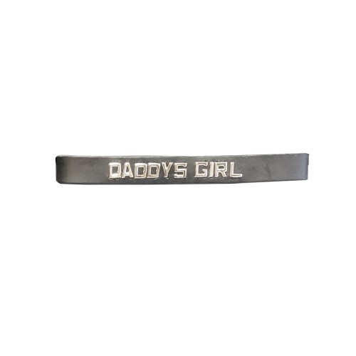 Collar de Cuero Negro DADDYS GIRL de Spartacus