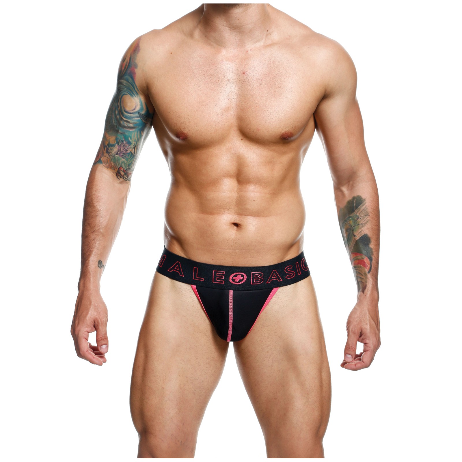 Male Basics Neon Thong - Coral Size LG