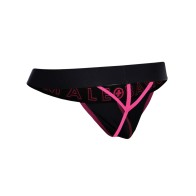 Male Basics Neon Thong - Coral Size LG