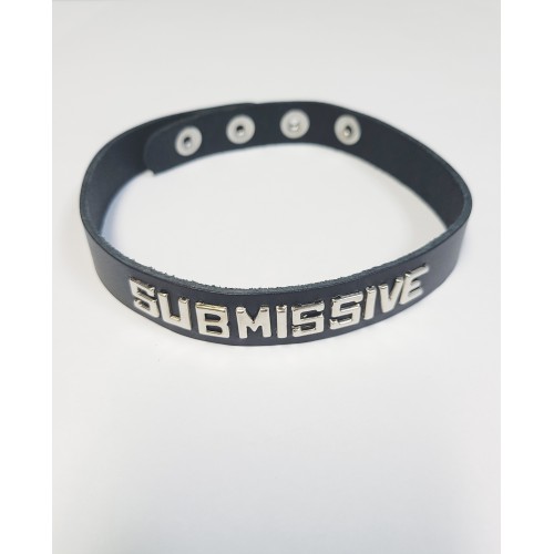 Collar SUBMISSIVE de Cuero Premium - Spartacus