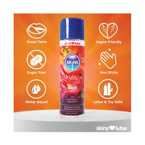 Lubricante a Base de Agua Skins Sabor Mango y Fruta de la Pasión