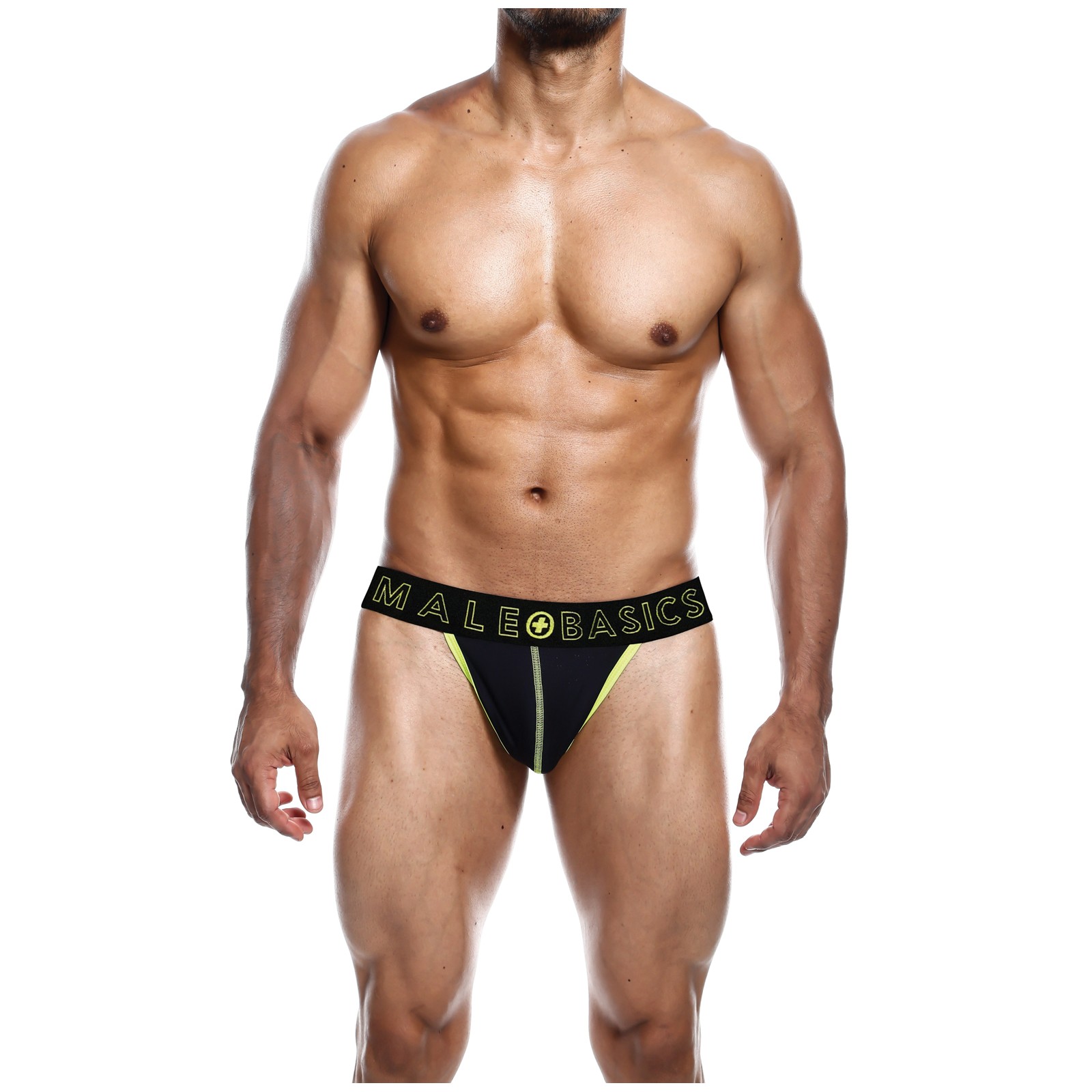 Male Basics Neon Thong Yellow Large