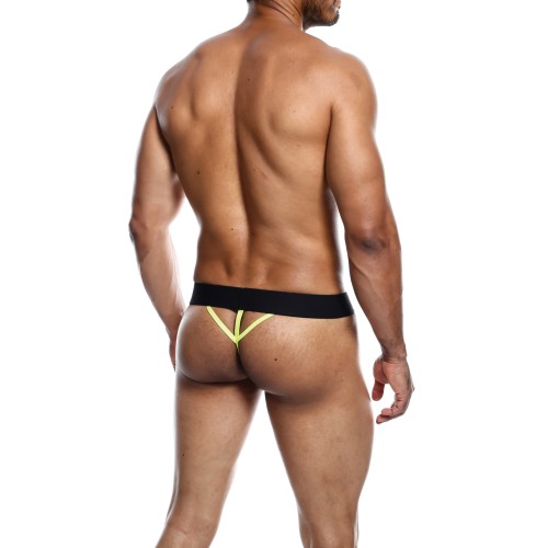 Male Basics Neon Thong Yellow Large