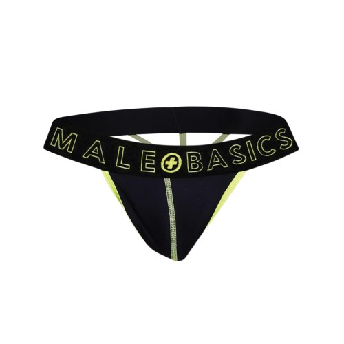 Male Basics Neon Thong Yellow Large