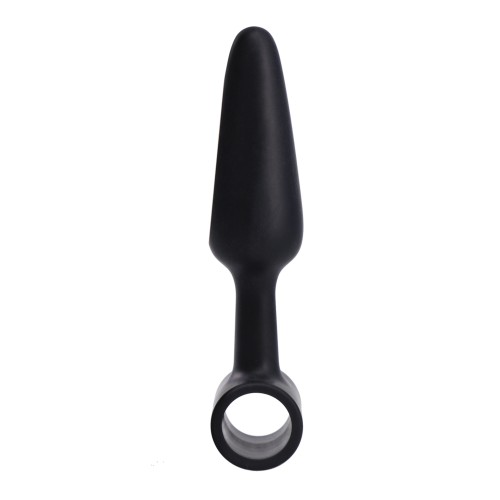 In A Bag 4 Inch Vibrating Butt Plug Black