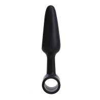 In A Bag 4 Inch Vibrating Butt Plug Black