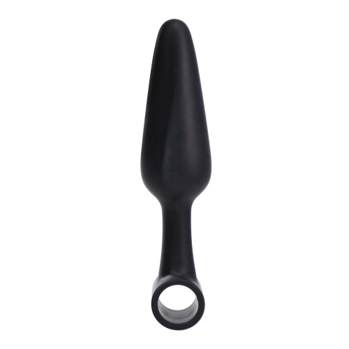 5 Inch Vibrating Butt Plug in Black