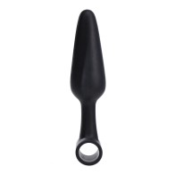 5 Inch Vibrating Butt Plug in Black