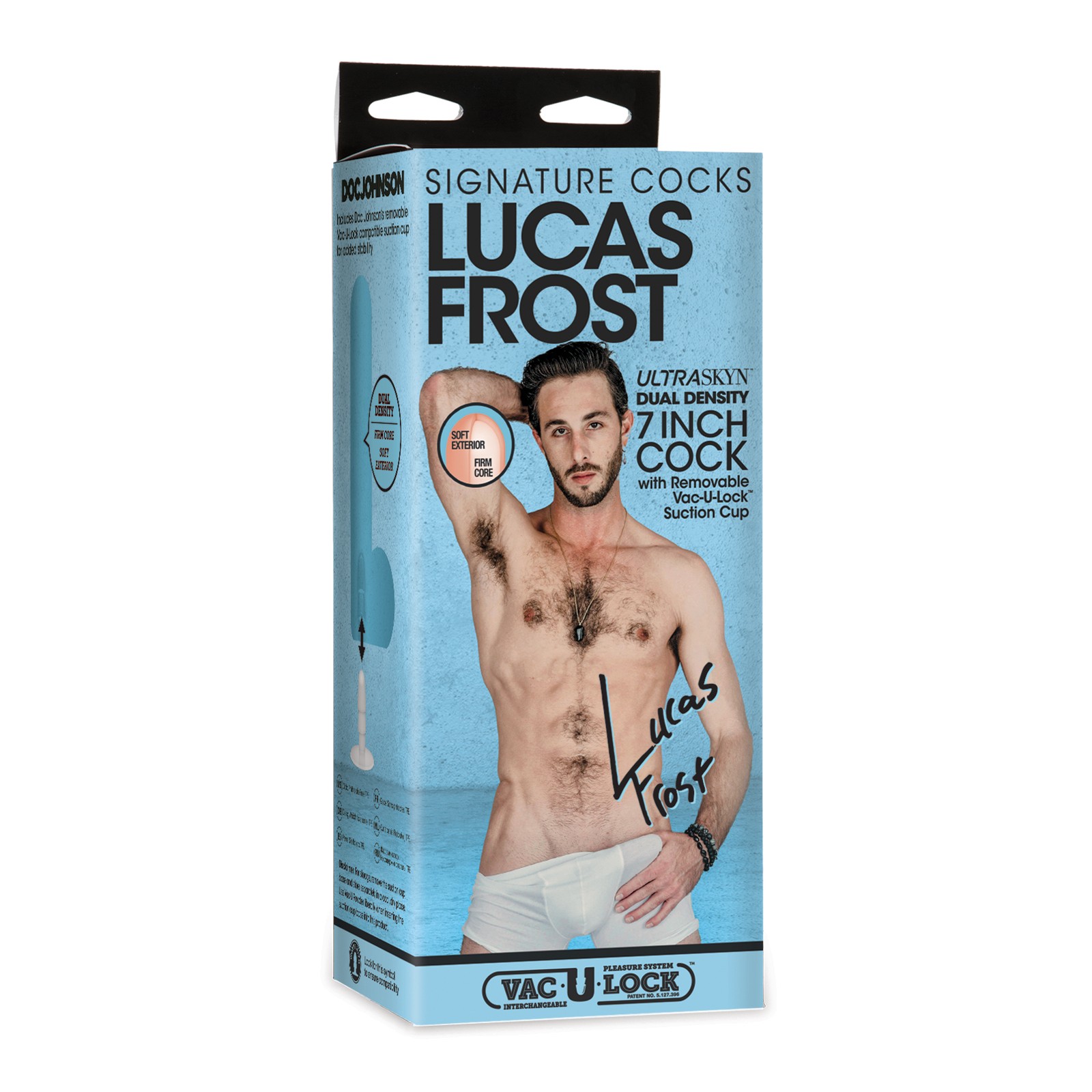 Dildo Lucas Frost ULTRASKYN de 7" con Copa de Succión