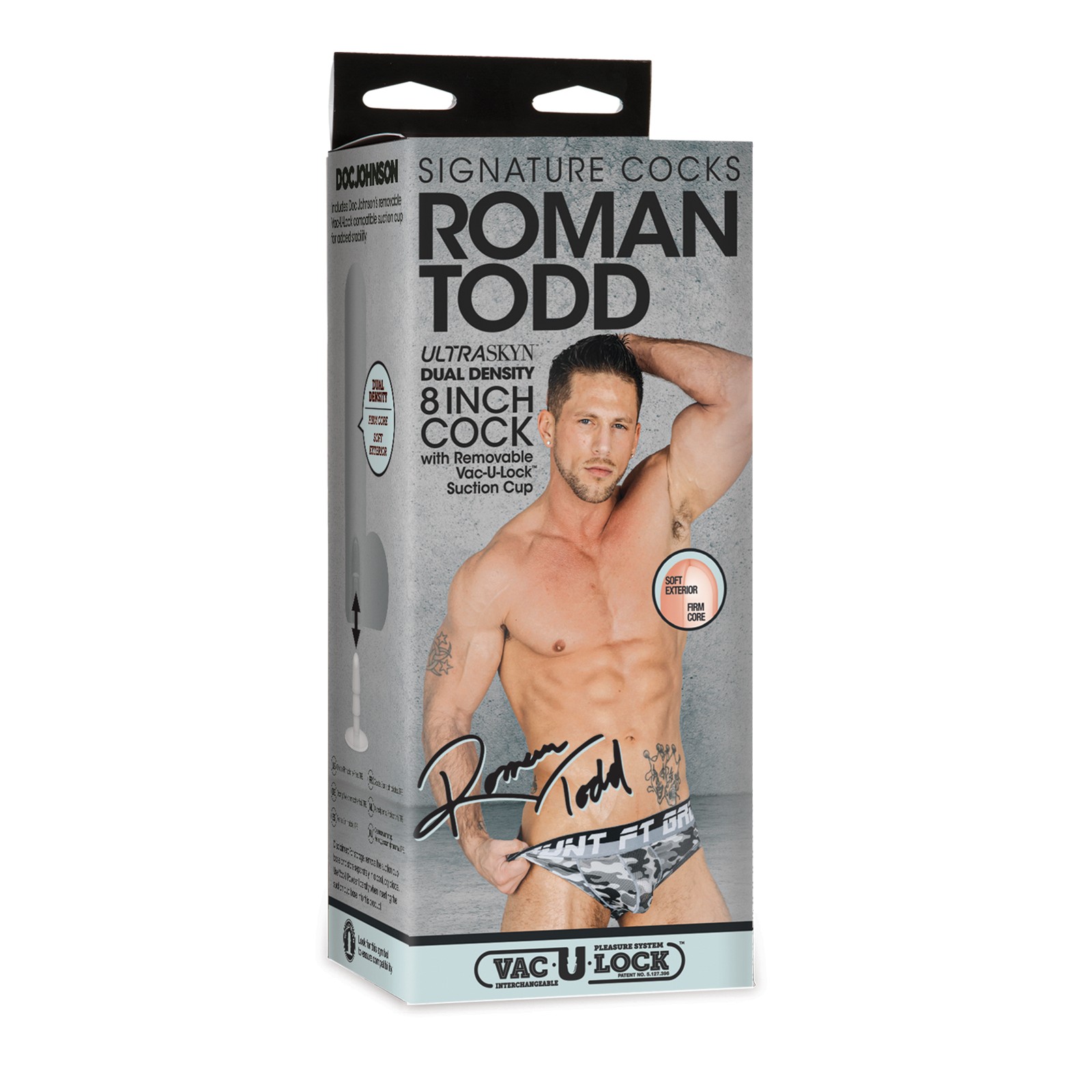 Pene ULTRASKYN de 8" con Ventosa por Roman Todd